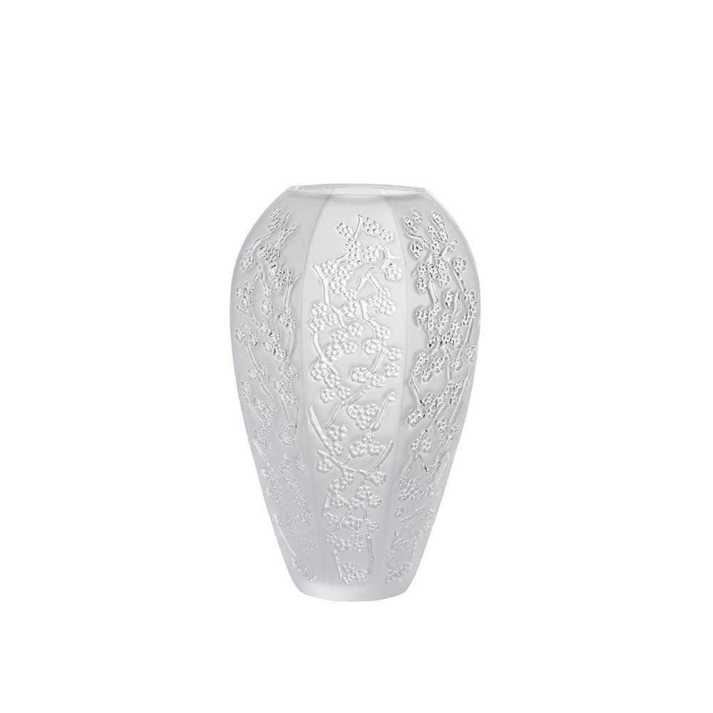 Lalique Sakura Large Vase - Clear Crystal Vase by Lalique at FormFluent Sydney, Australia