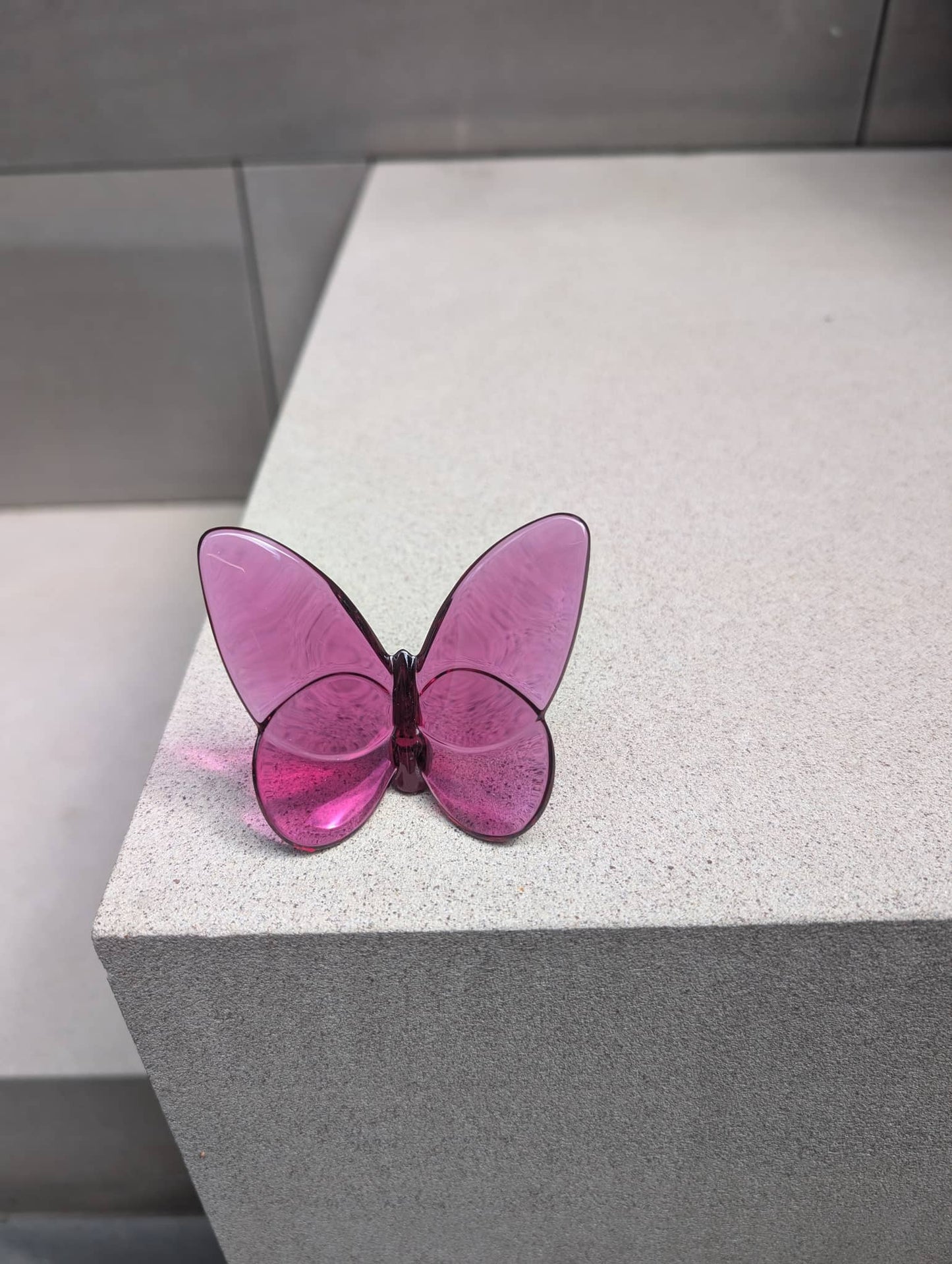 Baccarat Lucky Butterfly Peony Crystal Sculpture by Baccarat at FormFluent Sydney, Australia