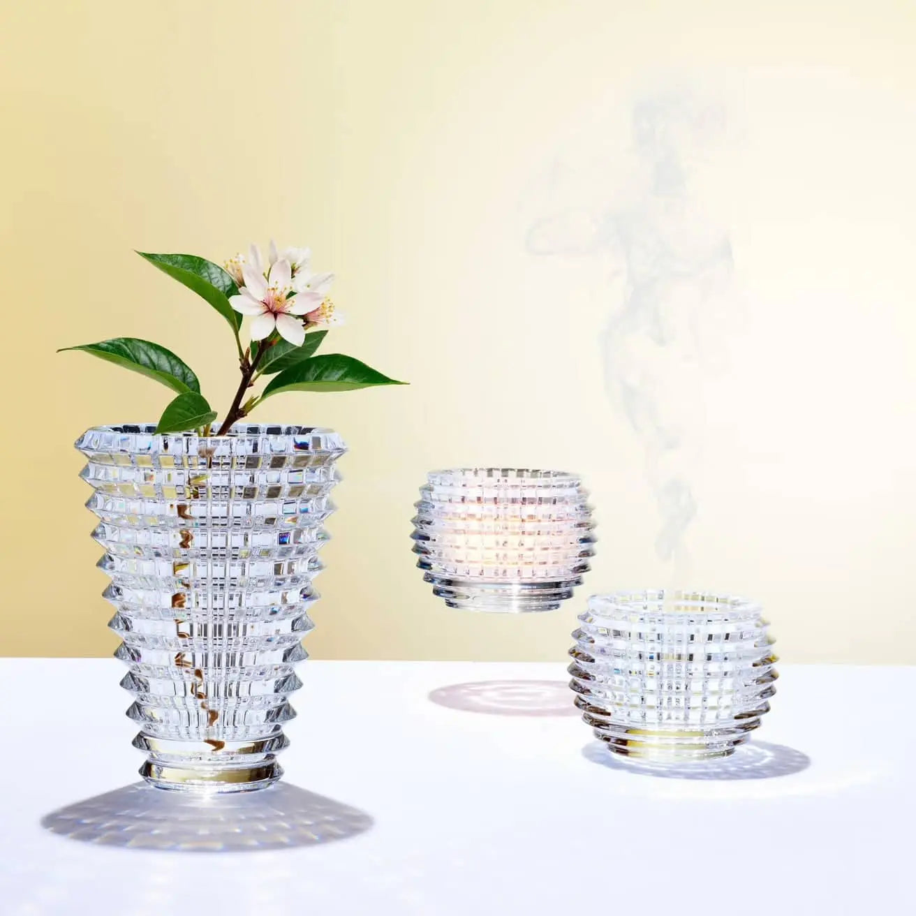 Baccarat Eye Oval Vase Small Clear Crystal Vase by Baccarat at FormFluent Sydney, Australia
