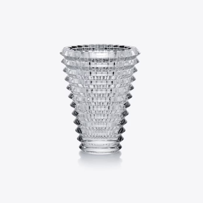 Baccarat Eye Oval Vase Small Red Crystal Vase by Baccarat at FormFluent