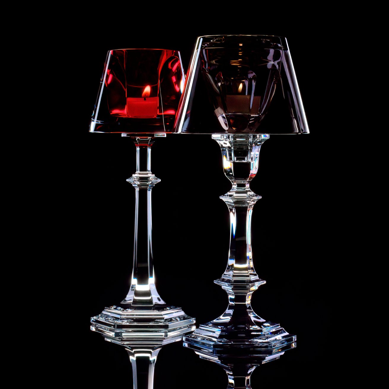 Baccarat Baccarat Harcourt My Fire Candlestick Silver Lighting - FormFluent Sydney Australia