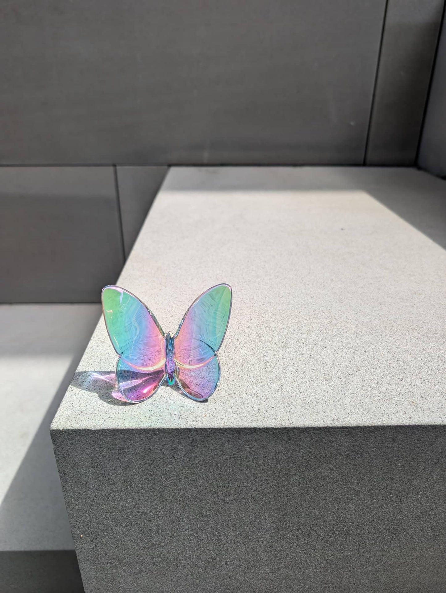 Baccarat Lucky Butterfly Iridescent Clear Crystal Sculpture by Baccarat at FormFluent Sydney, Australia