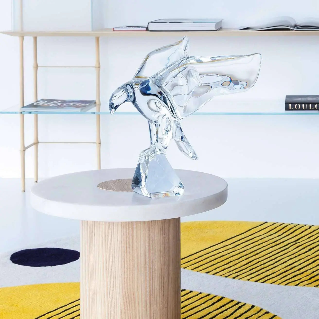 Baccarat Imperator Eagle Sculpture - Clear Crystal Sculpture by Baccarat at FormFluent Sydney, Australia