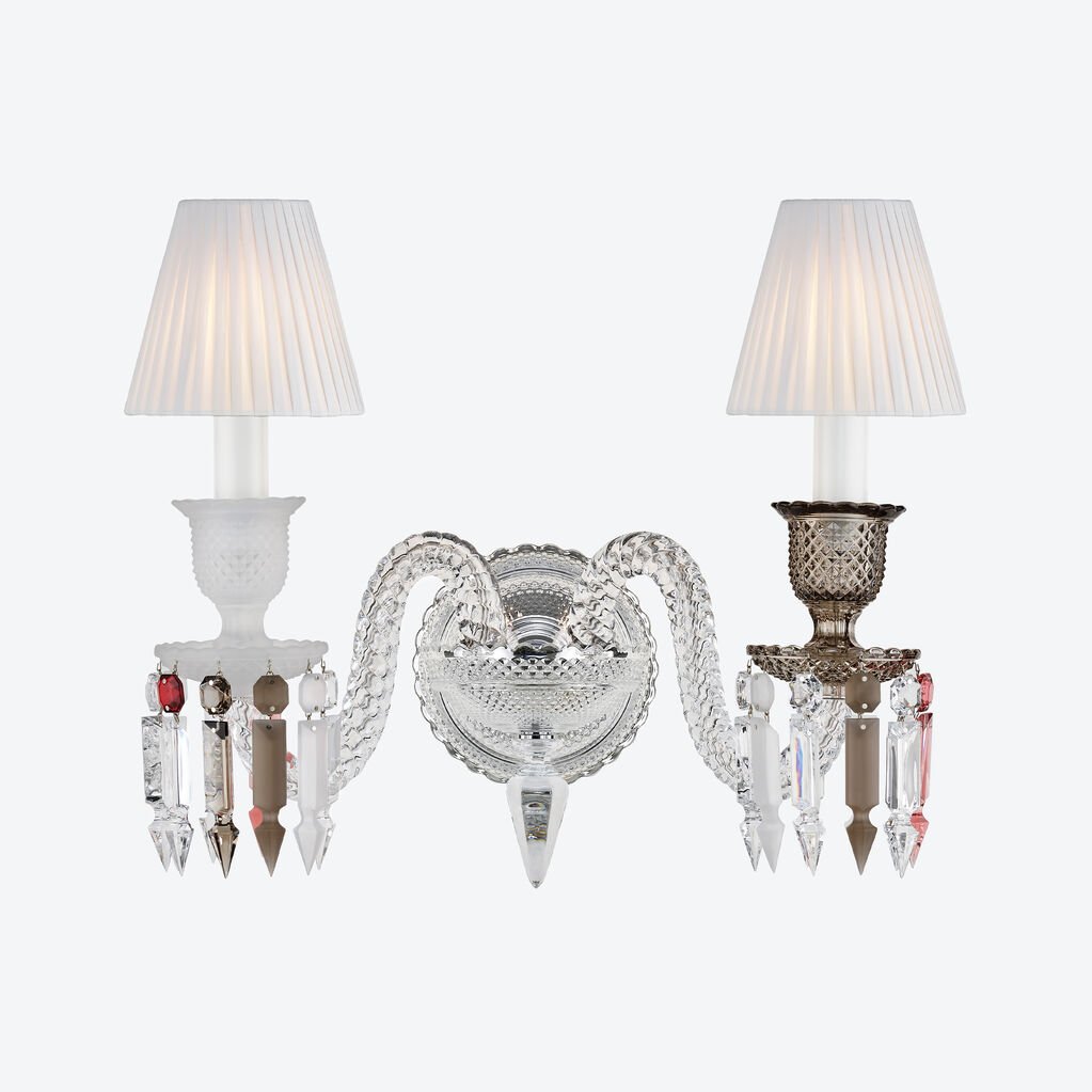 Buy Authentic Baccarat Baccarat Zénith Flou Wall Unit (2L) 2 Lights Sconce Lighting - FormFluent Sydney Australia