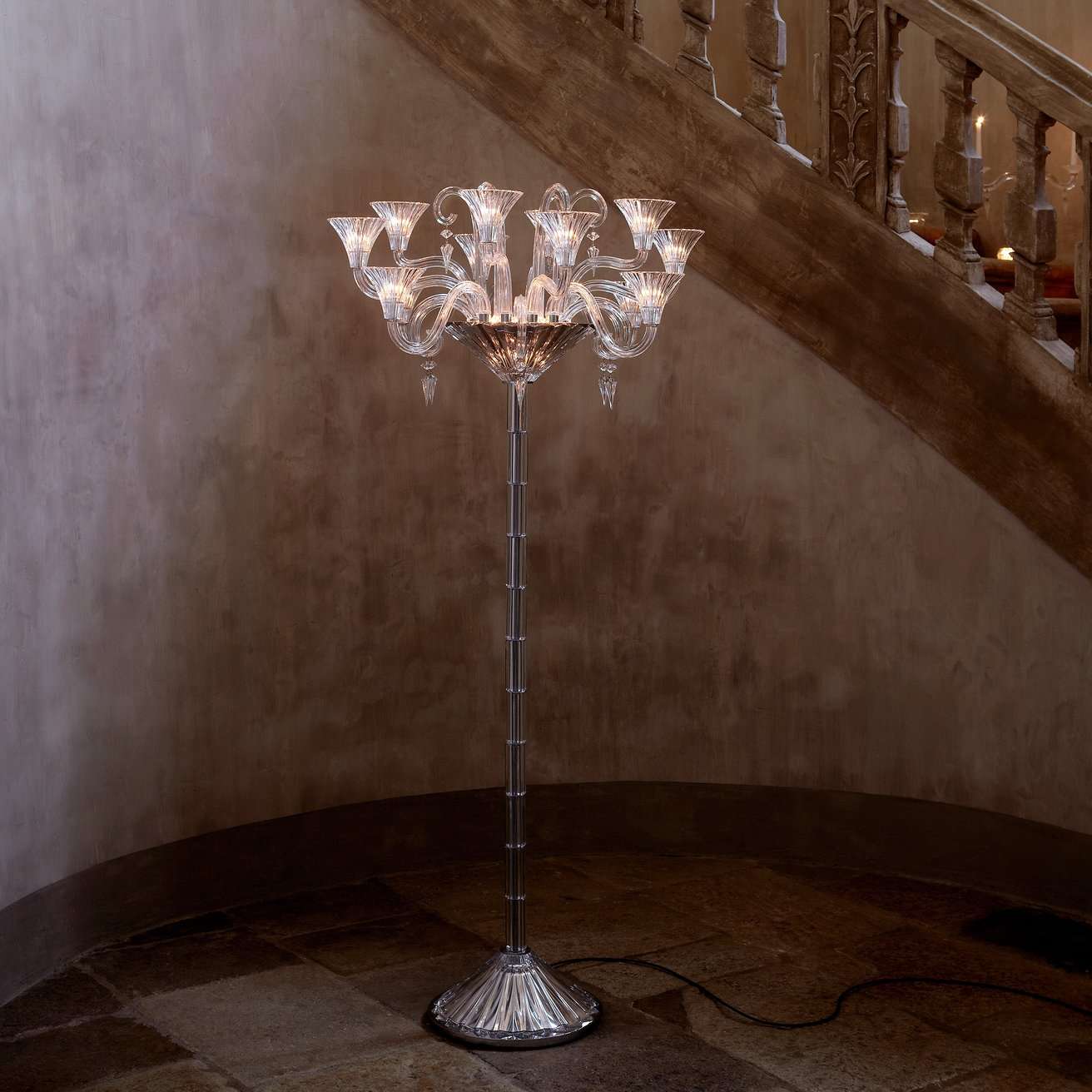 Baccarat Mille Nuits Candelabra (12L) 12 Lights Floor Lamp Lighting by Baccarat at FormFluent