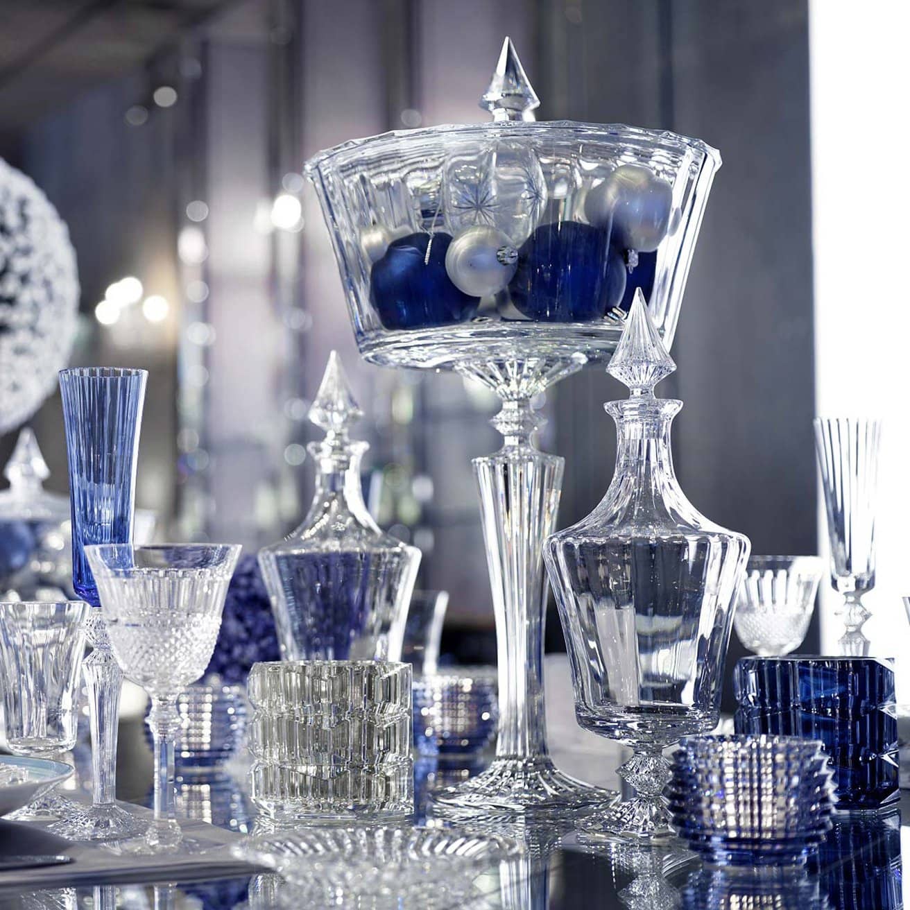 Baccarat Mille Nuits Tall Candy Box Glassware by Baccarat at FormFluent Sydney, Australia