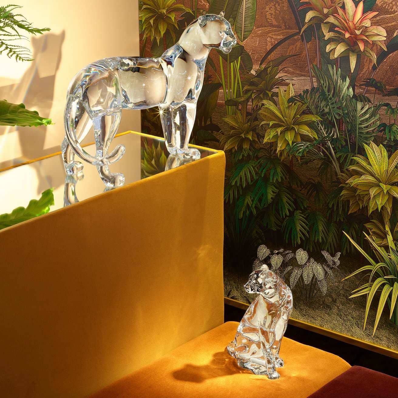Baccarat Large Panther Sculpture Limited Edition - Clear Crystal Sculpture by Baccarat at FormFluent Sydney, Australia