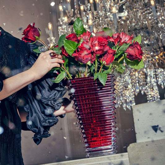 Baccarat Eye Rectangular Vase Large by Baccarat at FormFluent