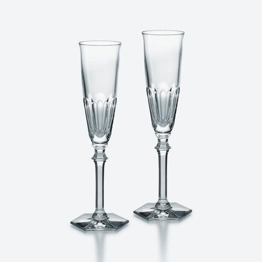 Baccarat Harcourt Eve Champagne Flutes Set of 2 Glassware by Baccarat at FormFluent