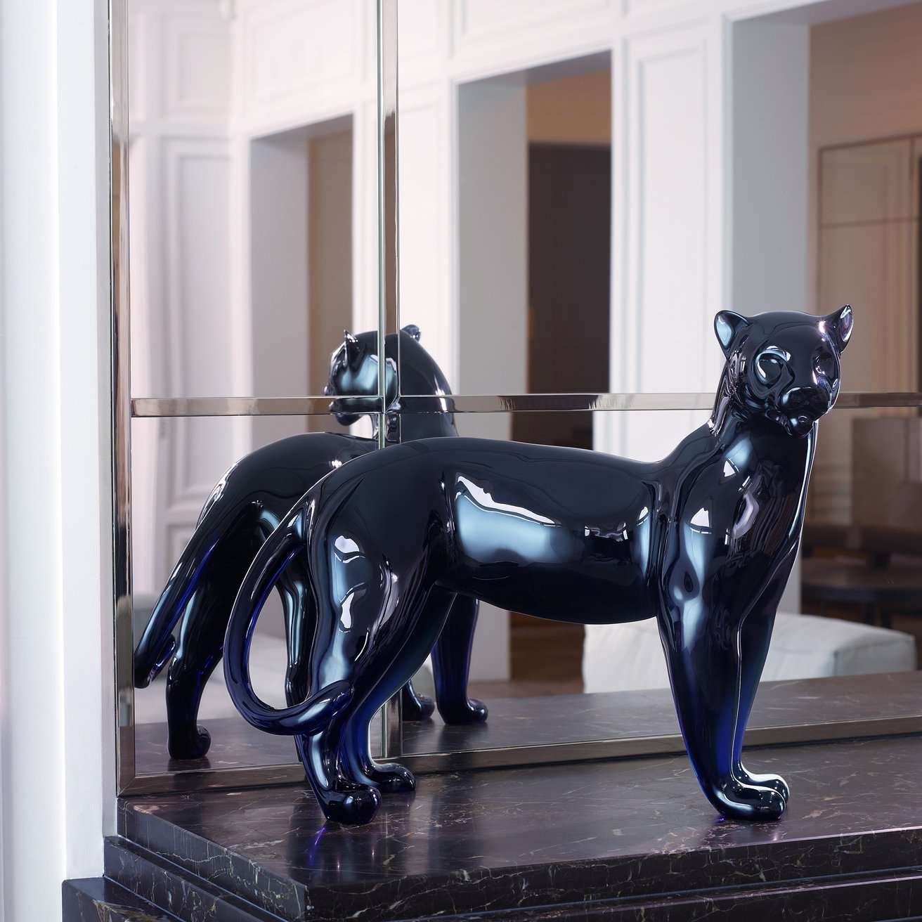 Baccarat Baccarat Large Panther Sculpture Limited Edition Sculpture - FormFluent Sydney Australia