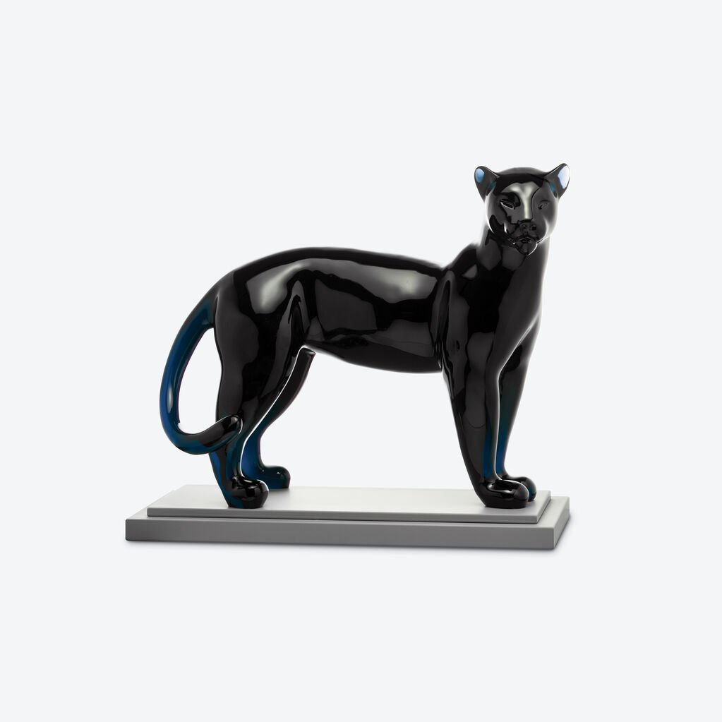 Buy Authentic Baccarat Baccarat Large Panther Sculpture Limited Edition Sculpture - FormFluent Sydney Australia
