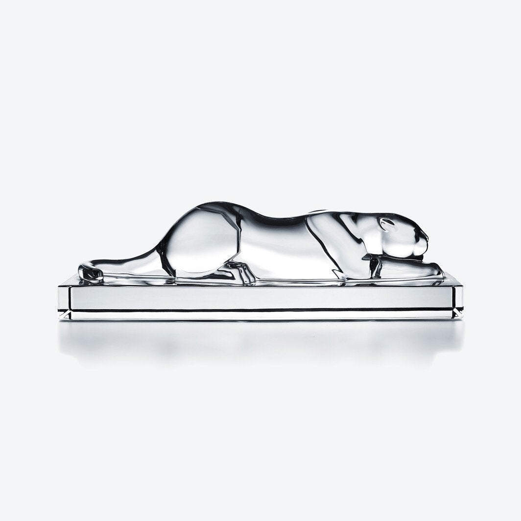 Buy Authentic Baccarat Baccarat Héritage Panther Sculpture Clear Crystal Sculpture - FormFluent Sydney Australia