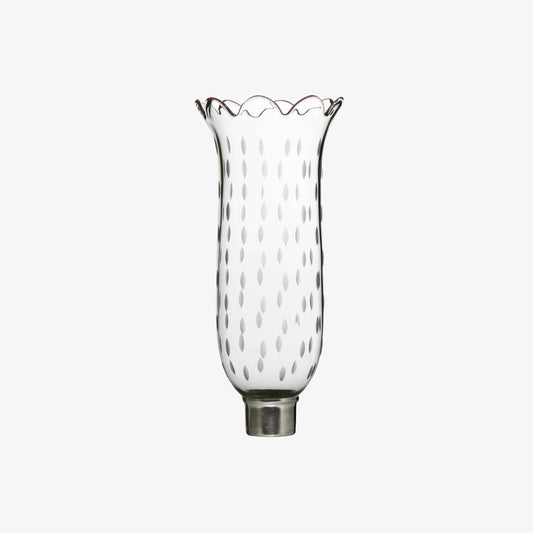 Buy Authentic Baccarat Baccarat Tulip Hurricane Shade Scalloped Top Rice Grain Lighting - FormFluent Sydney Australia