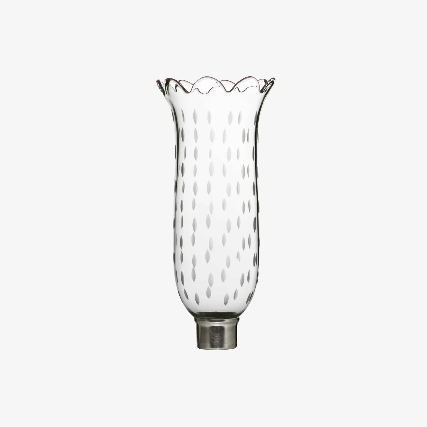 Baccarat Tulip Hurricane Shade Scalloped Top Rice Grain Lighting by Baccarat at FormFluent Sydney, Australia
