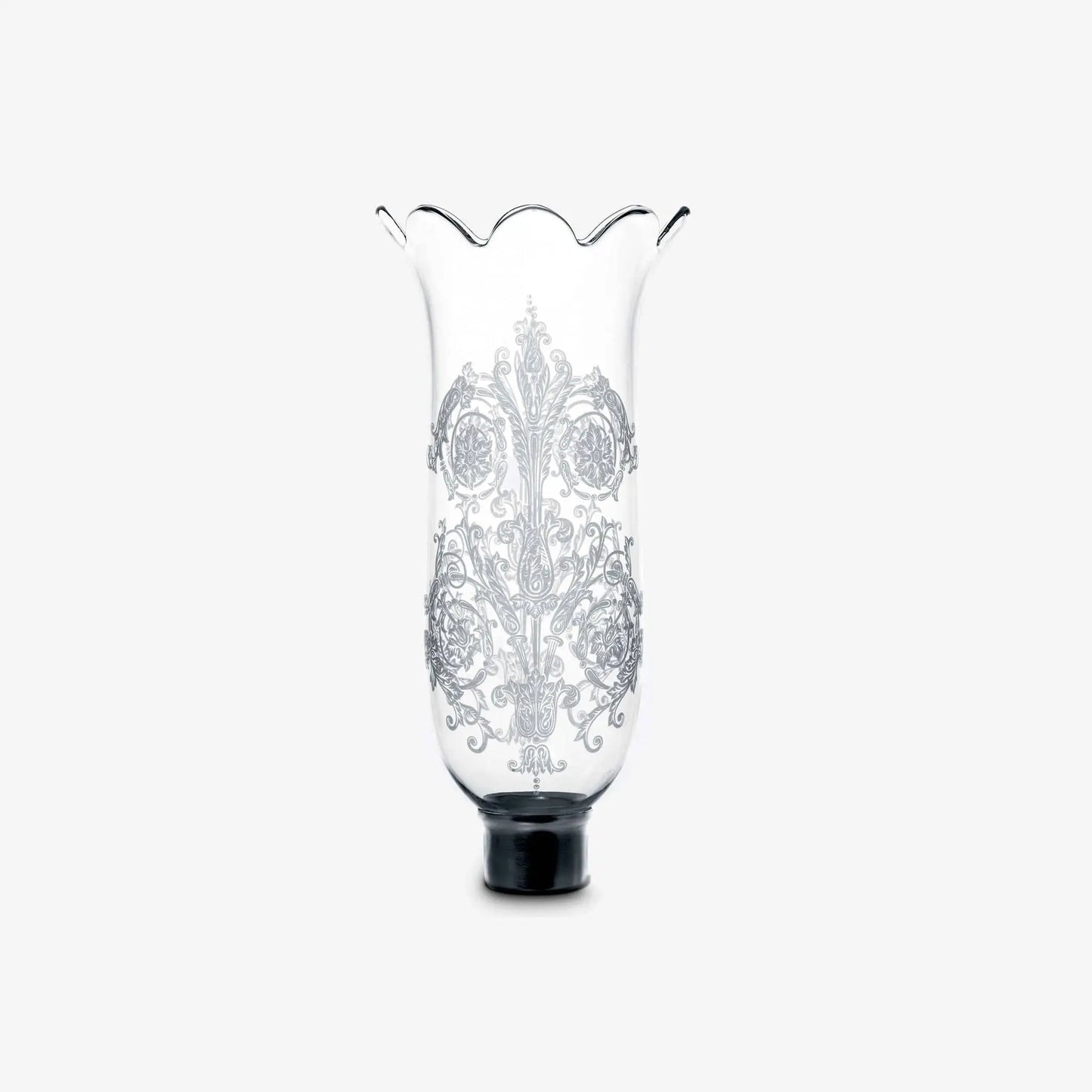 Baccarat Tulip Hurricane Shade Scalloped Top Acanthus (Set of 6) - Clear Lighting by Baccarat at FormFluent Sydney, Australia