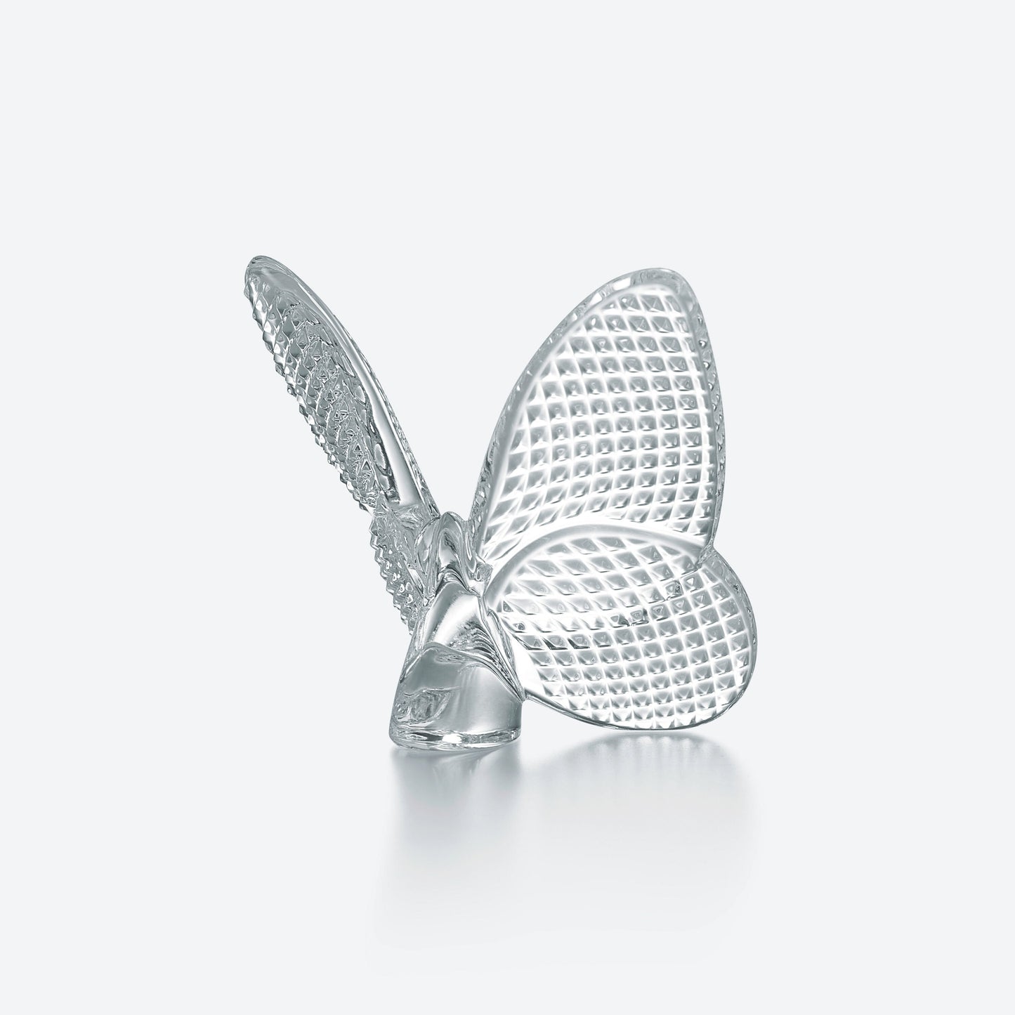 Baccarat Diamond Lucky Butterfly Clear Crystal Sculpture by Baccarat at FormFluent