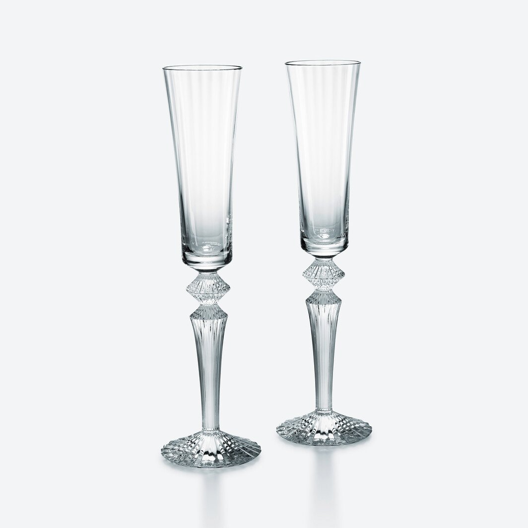 Buy Authentic Baccarat Baccarat Mille Nuits Flutissimo Flutes Clear Crystal (Set of 2)  - FormFluent Sydney Australia