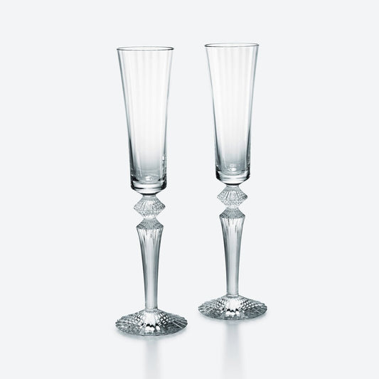 Buy Authentic Baccarat Baccarat Mille Nuits Flutissimo Flutes Clear Crystal (Set of 2)  - FormFluent Sydney Australia
