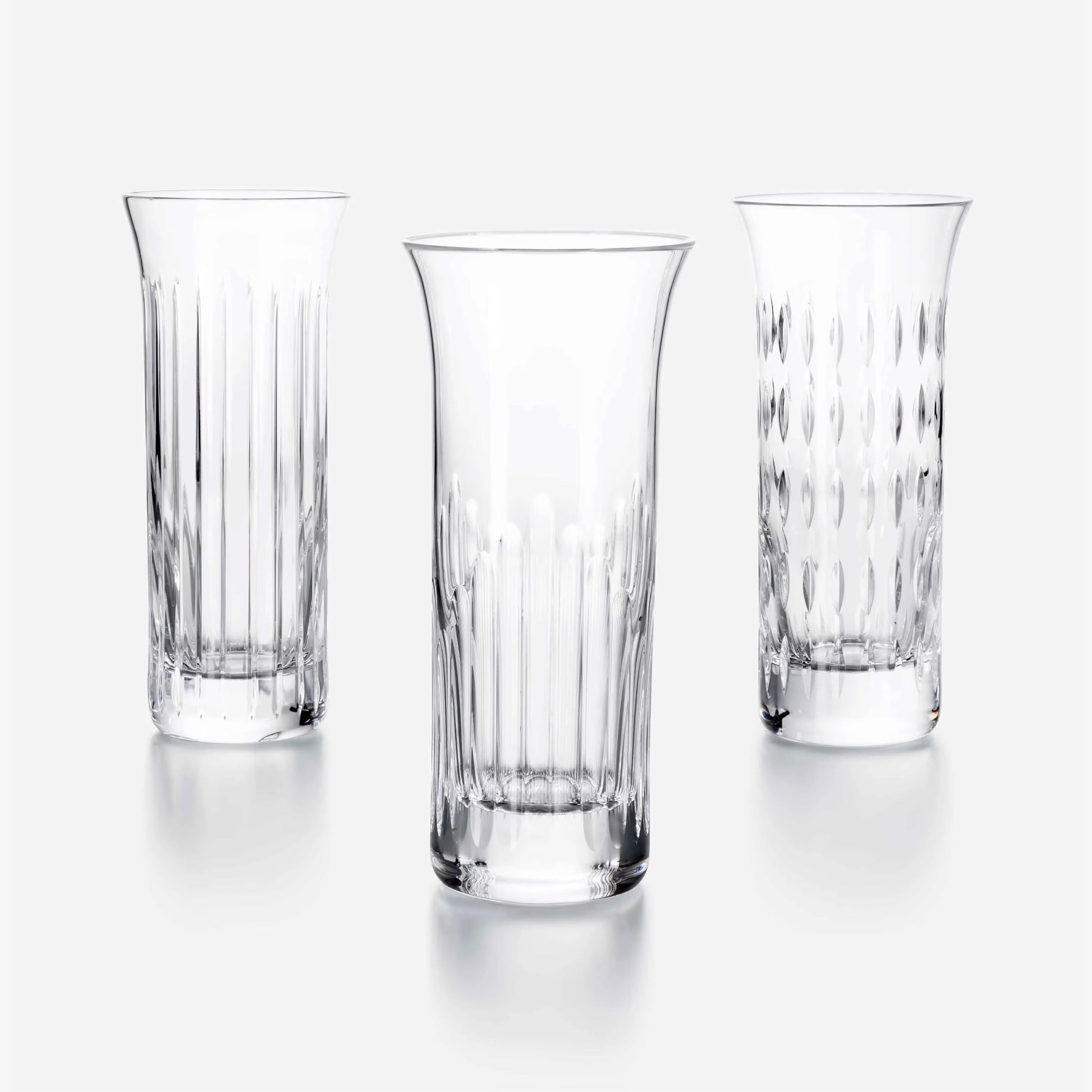 Buy Authentic Baccarat Baccarat Flora Bud Vases Set (Set of 3) Vase - FormFluent Sydney Australia