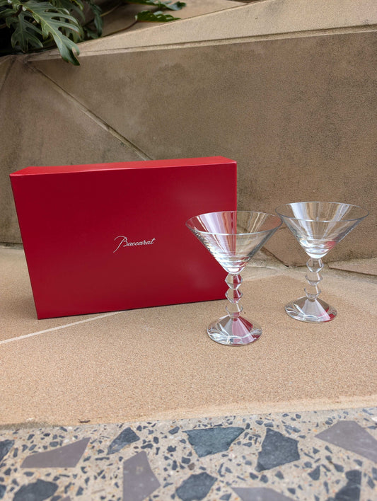 Baccarat Véga Martini Glasses (Set of 2) Barware by Baccarat at FormFluent