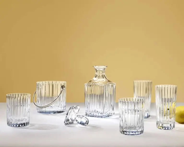 Baccarat Harmonie On The Rocks Tumblers and Ice Bucket Set Barware by Baccarat at FormFluent Sydney, Australia
