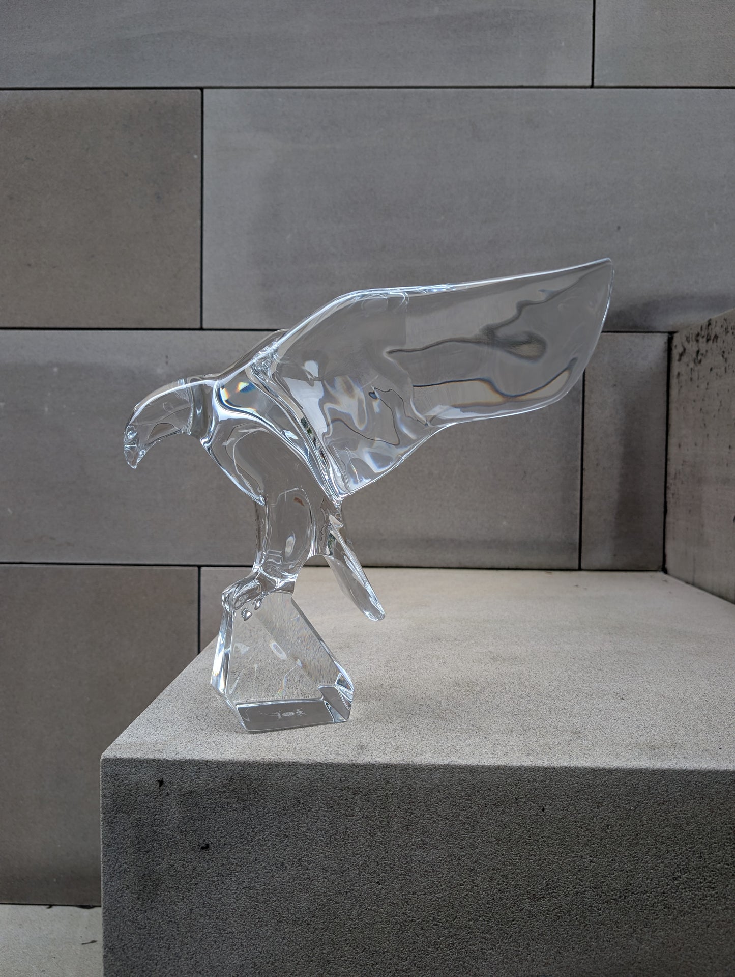 Baccarat Imperator Eagle Sculpture Clear Crystal Limited Edition