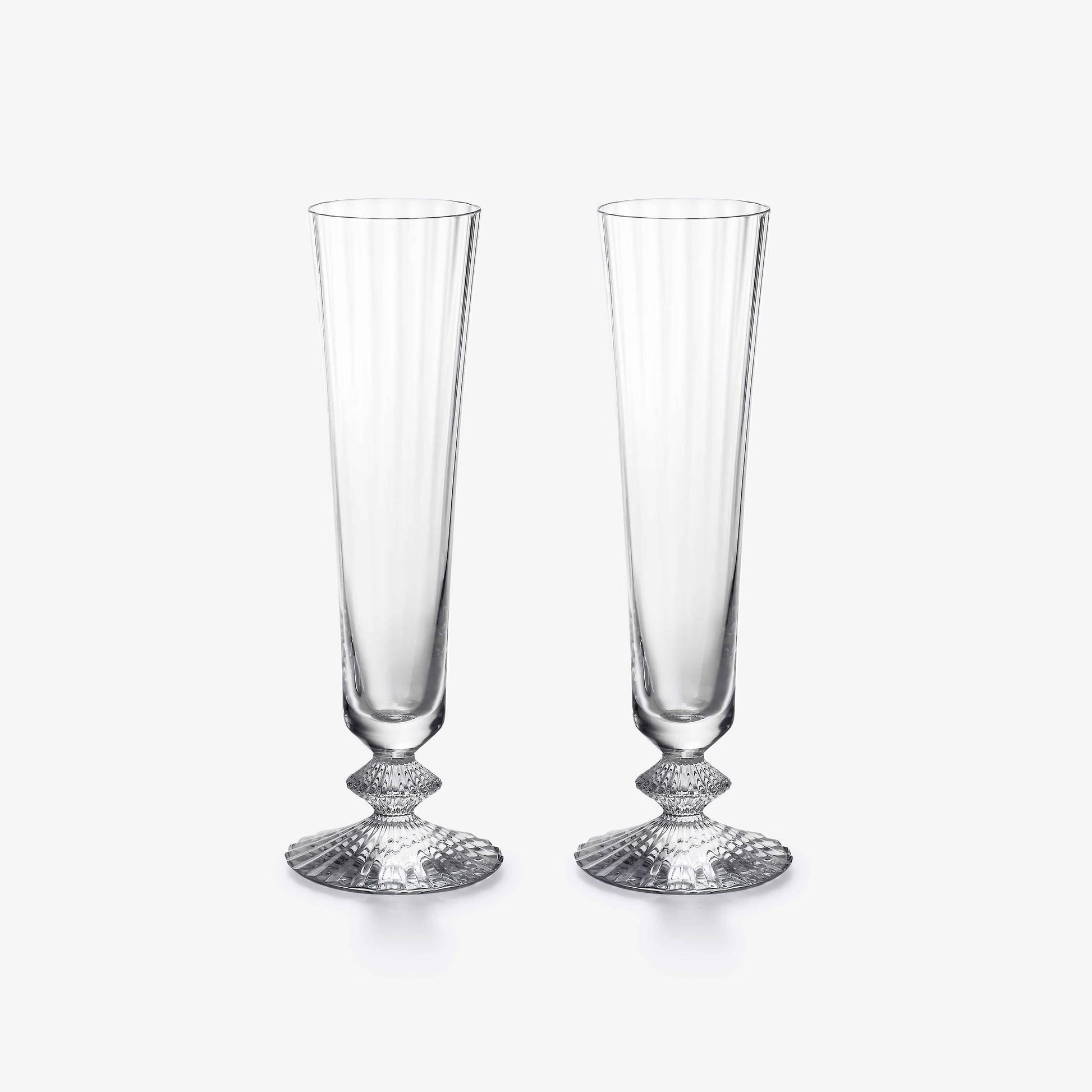 Buy Authentic Baccarat Baccarat Mille Nuits Flutes (Set of 2) Barware - FormFluent Sydney Australia