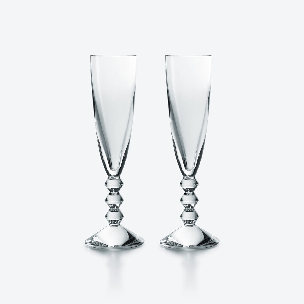 Baccarat Baccarat Véga Flutes (Set of 2) Barware - FormFluent Sydney Australia