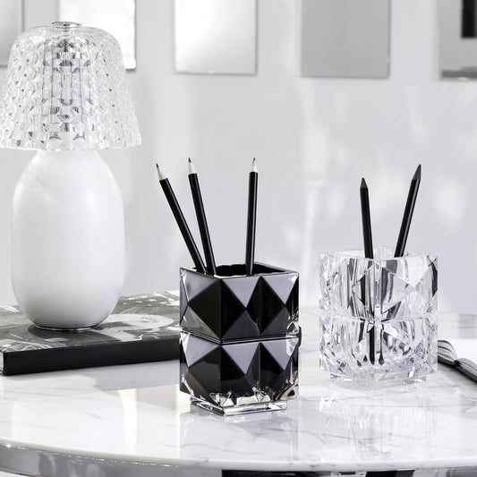 Baccarat Louxor Pencil Holder Black