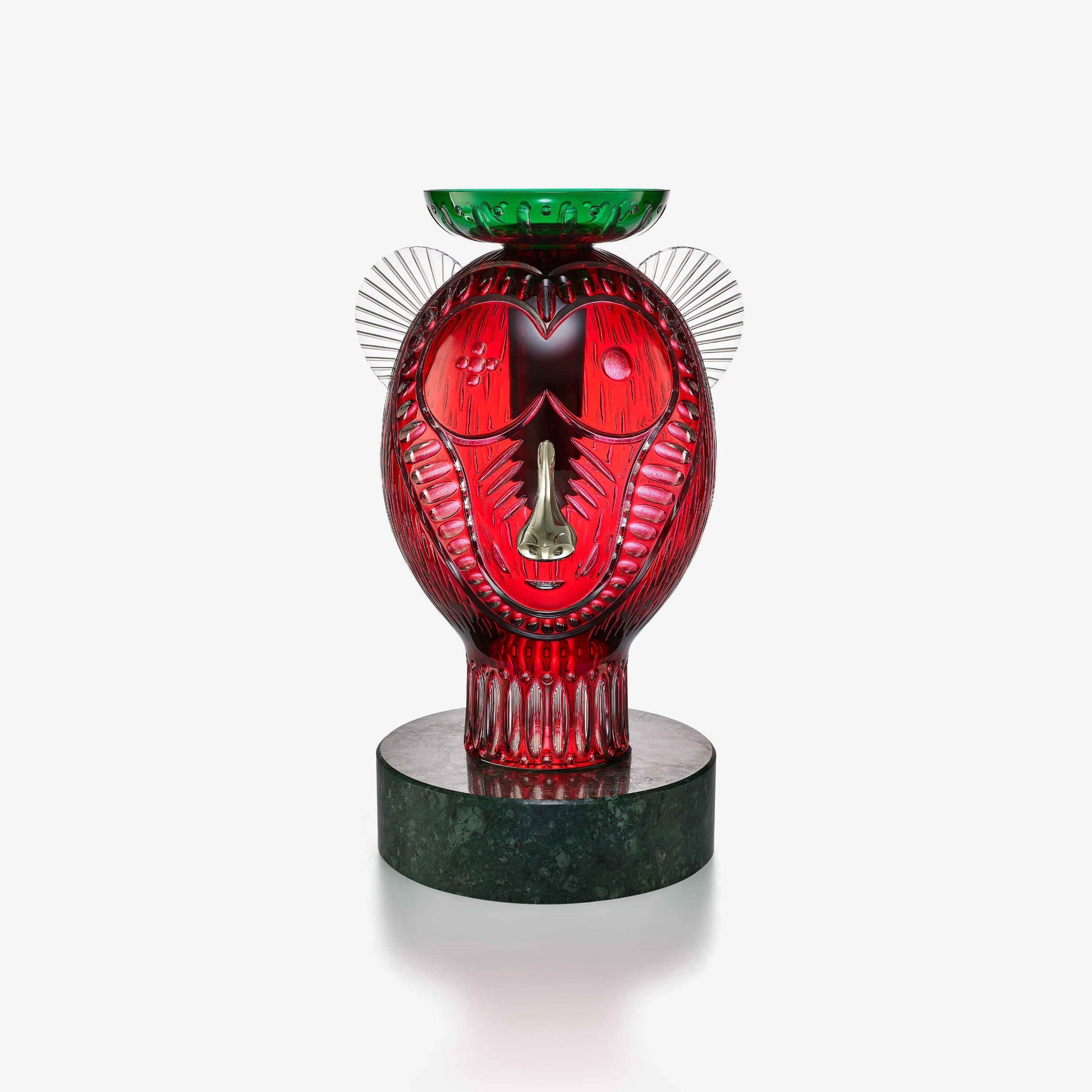 Buy Authentic Baccarat Baccarat Faunacrystopolis Monkey Sculpture Sculpture - FormFluent Sydney Australia