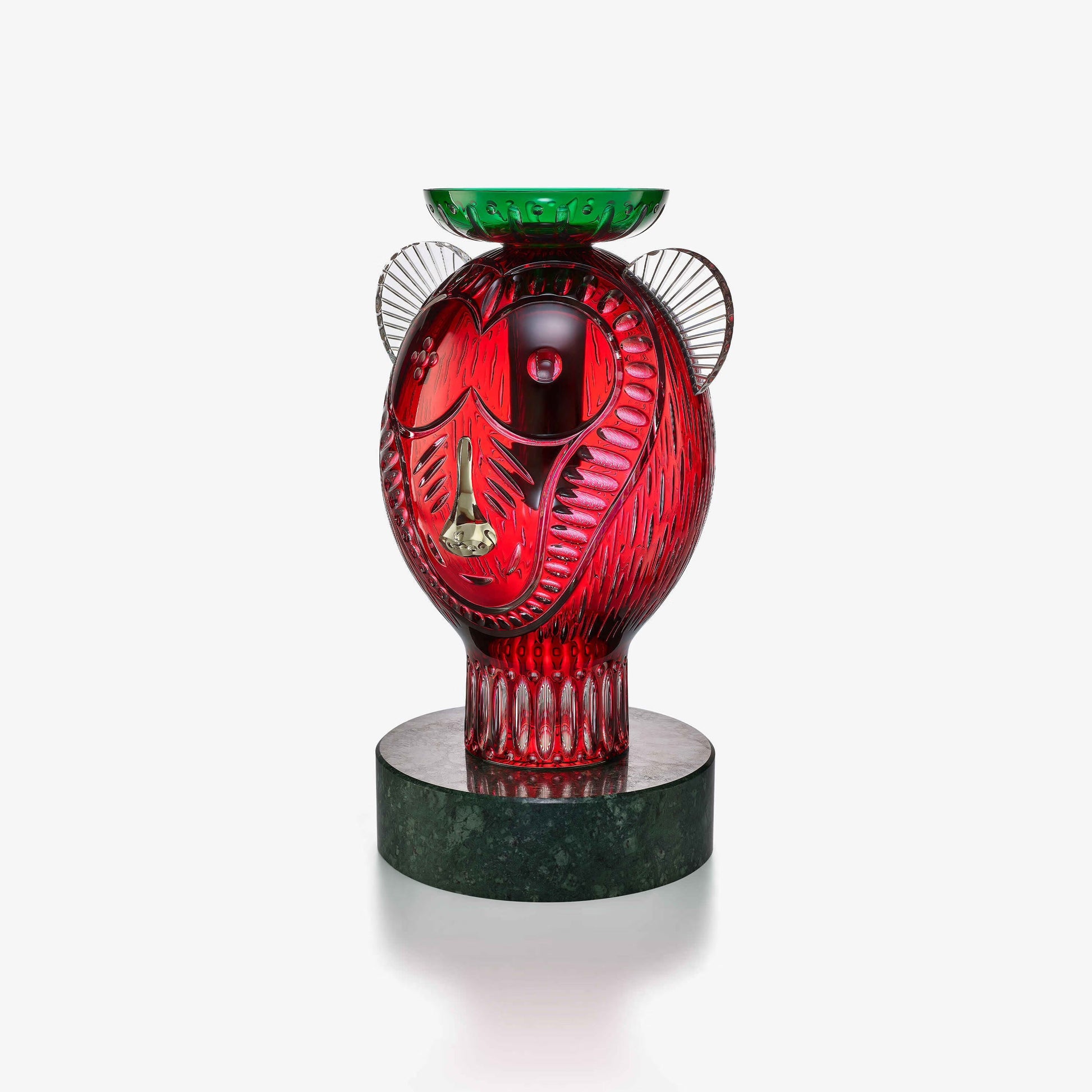 Buy Authentic Baccarat Baccarat Faunacrystopolis Monkey Sculpture Sculpture - FormFluent Sydney Australia