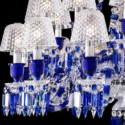 Buy Authentic Baccarat Baccarat Zénith Faunacrystopolis Chandelier Blue (24L) Lighting - FormFluent Sydney Australia