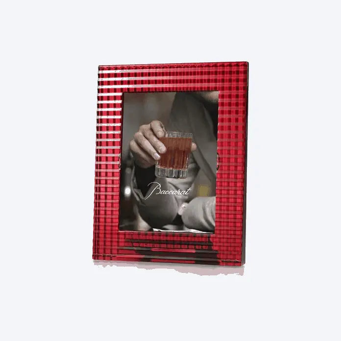 Baccarat Eye Photo Frame Red Crystal Glassware by Baccarat at FormFluent Sydney, Australia