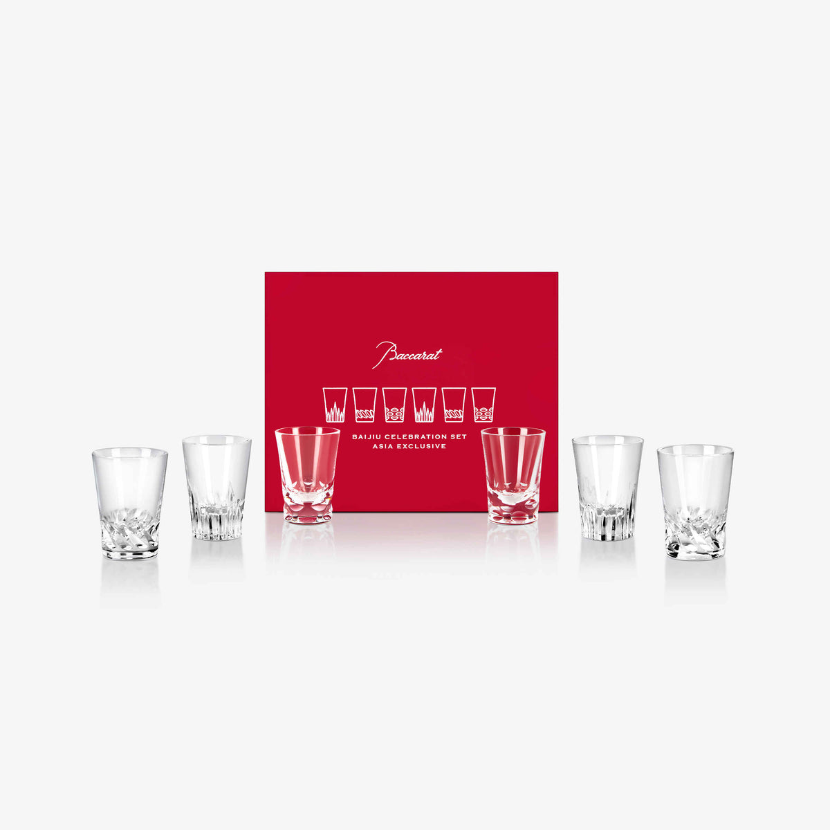 Baccarat Baijiu Celebration Set (Set of 6 glasses)