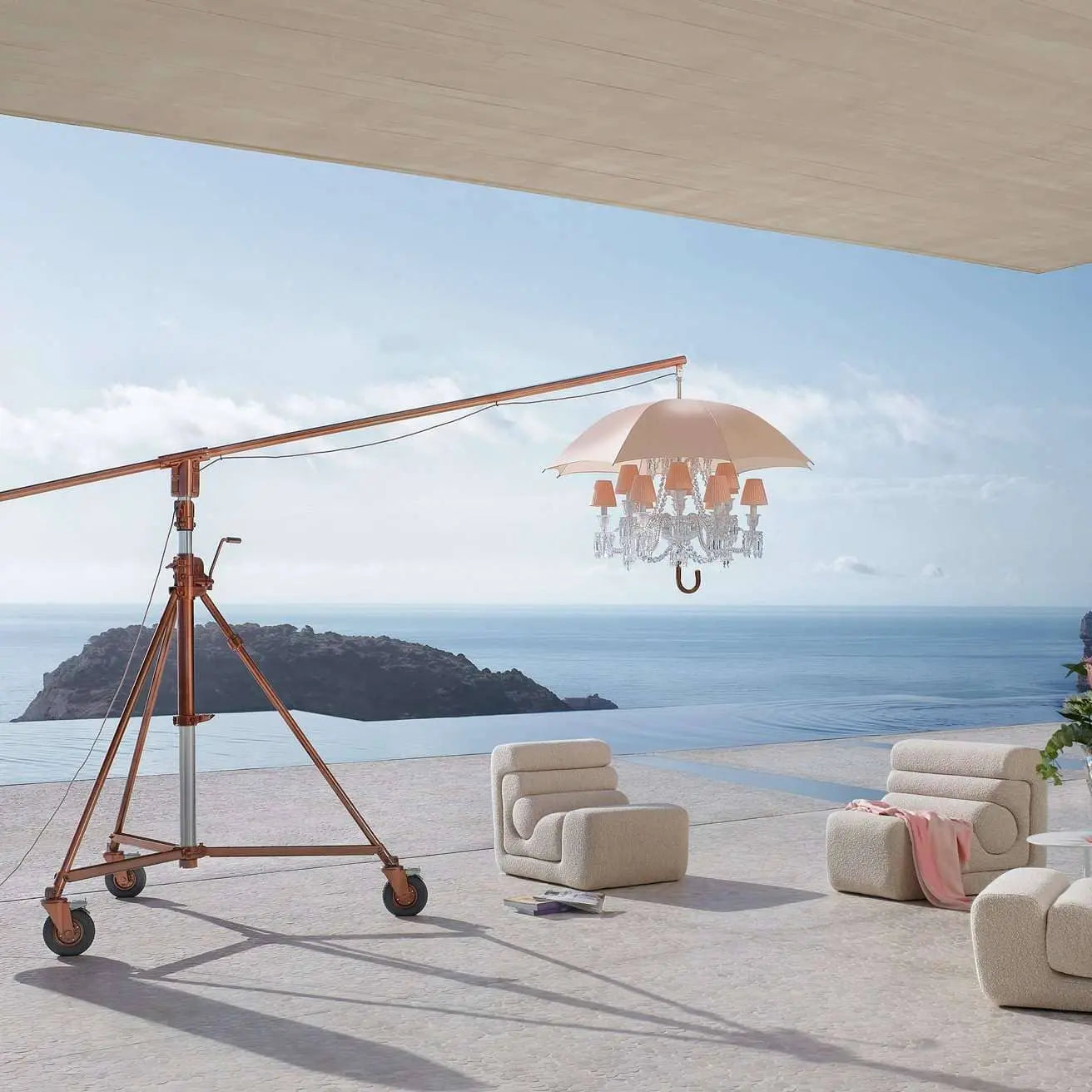 Baccarat Marie-Coquine Blushing Floor Lamp (12L) 12 Lights Limited Edition Lighting by Baccarat at FormFluent Sydney, Australia