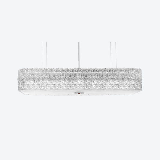 Baccarat Tuile de Cristal Frozen Chandelier Rectangular