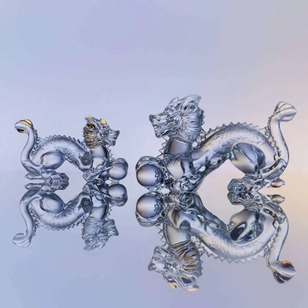 Baccarat Zodiaque Dragon 2024 Sculpture by Baccarat at FormFluent Sydney, Australia