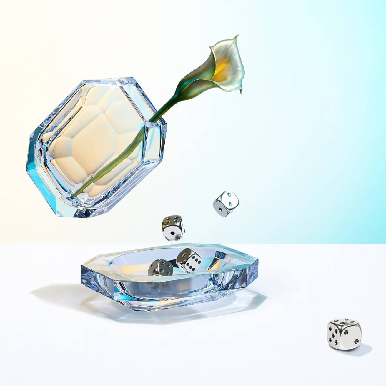 Baccarat Octogone Catch-All Tray by Baccarat at FormFluent Sydney, Australia
