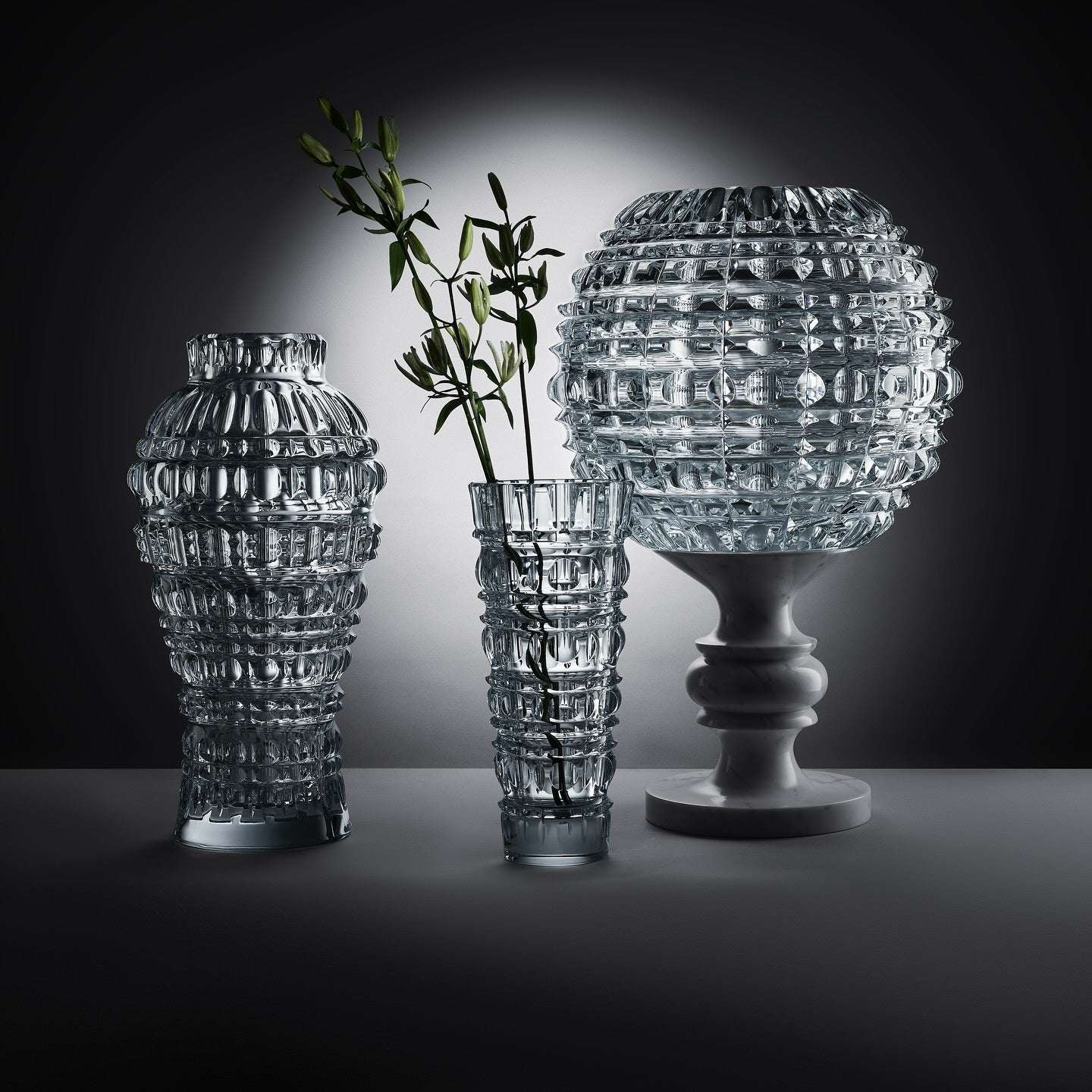 Baccarat Baccarat New Antique Solar Vase Limited Edition Barware - FormFluent Sydney Australia