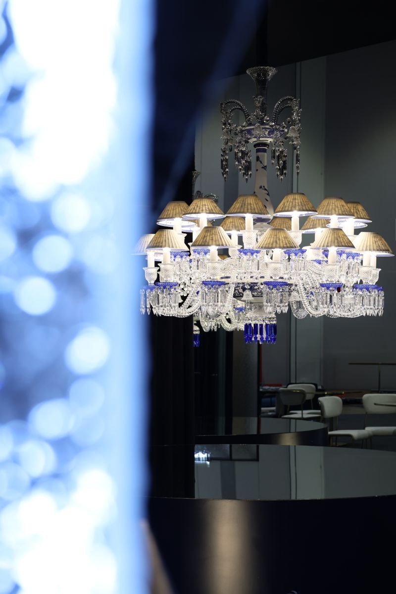 Baccarat Zénith Printemps Bleu Chandelier (24L) Lighting - FormFluent Sydney Australia