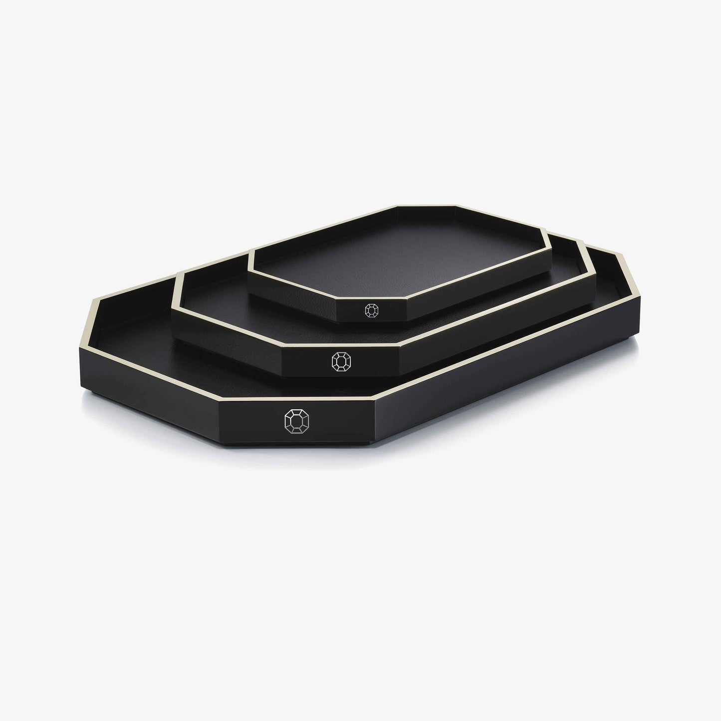 Baccarat Baccarat Lacquer Octogone Tray Black (S/M/L) - FormFluent Sydney Australia