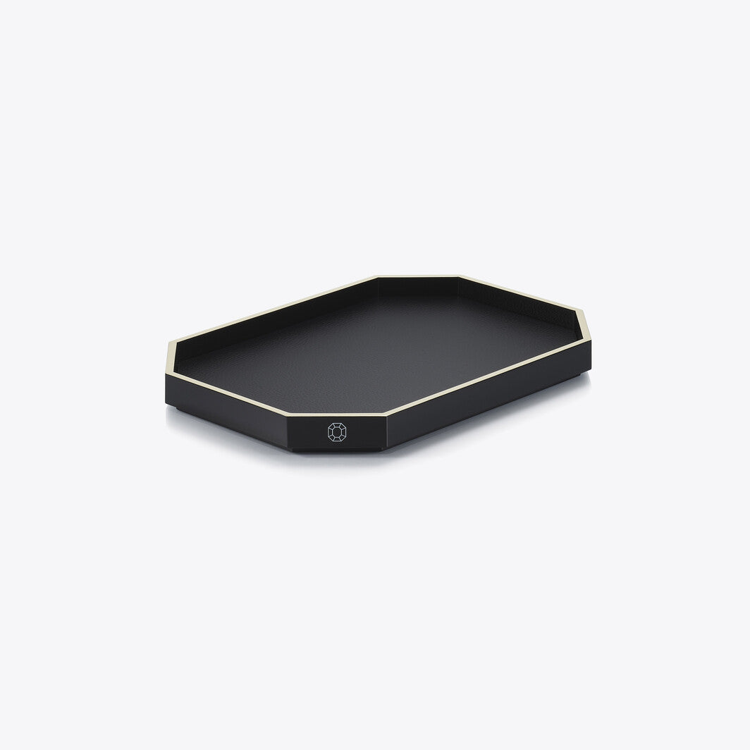 Baccarat Baccarat Lacquer Octogone Tray Black (S/M/L) - FormFluent Sydney Australia
