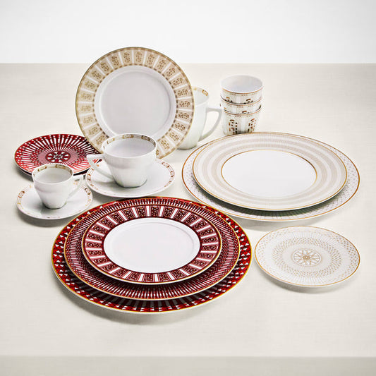 Baccarat Arcadia Gold & Platinum Dessert Plates (Set of 2) by Baccarat at FormFluent