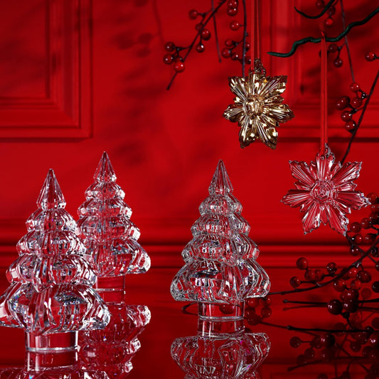 Baccarat Noël Palmette Fir Figurine 2025 Sculpture by Baccarat at FormFluent