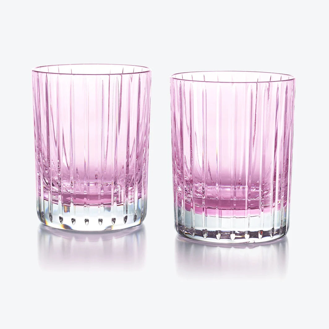 Baccarat Harmonie Tumblers Colours of Joy Pastel Yellow Crystal (Set of 2) Barware by Baccarat at FormFluent