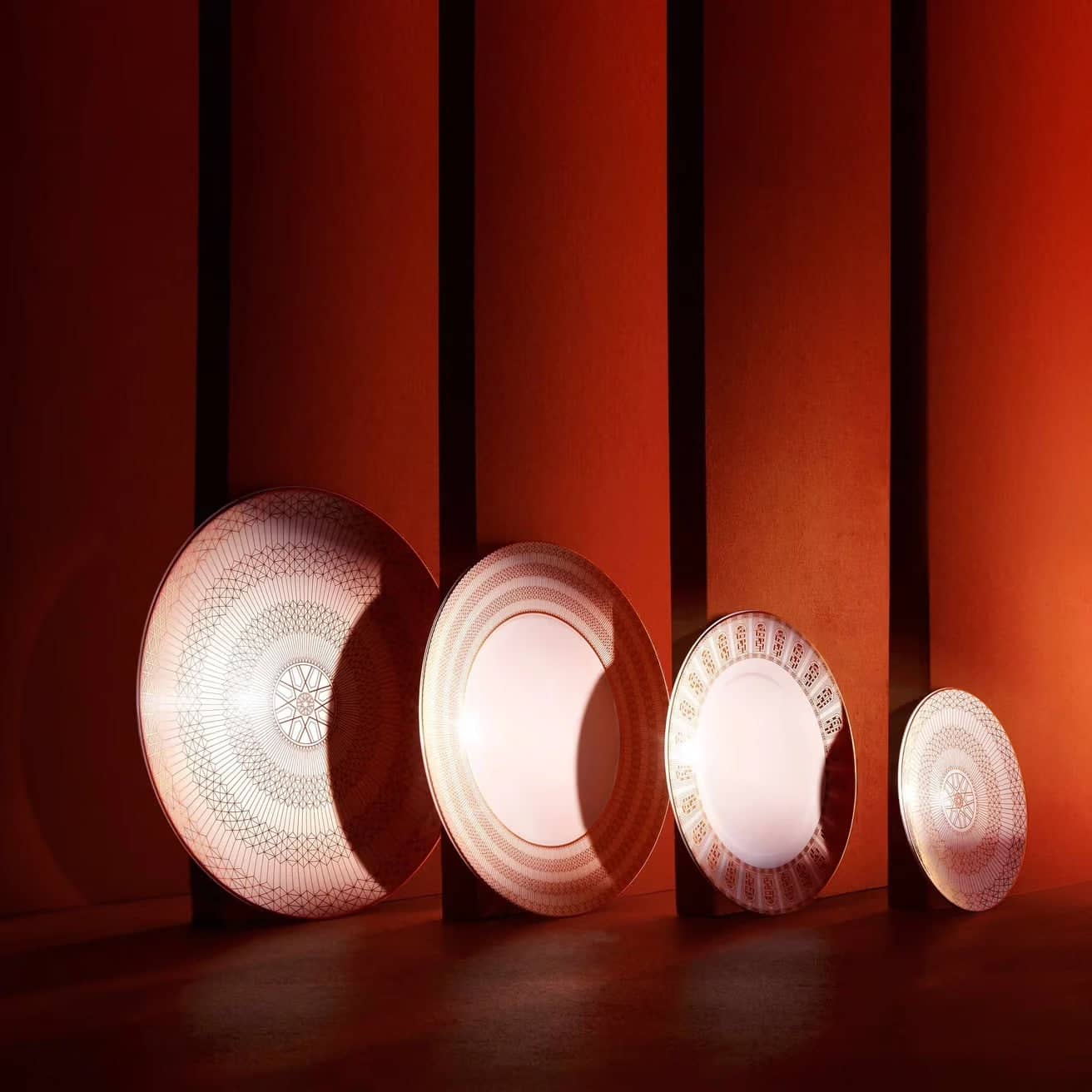 Baccarat Arcadia Gold & Platinum Deep Plates (Set of 2) Dinner Plate by Baccarat at FormFluent Sydney, Australia