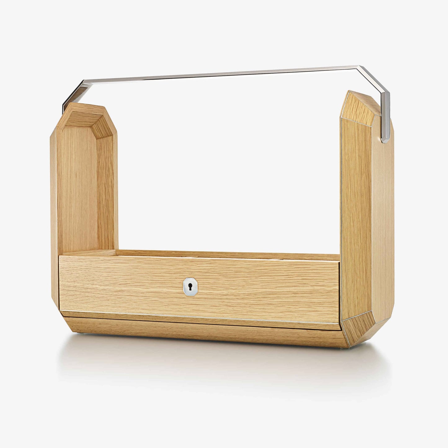 Baccarat Octogone Tantalus Natural Oak Barware by Baccarat at FormFluent Sydney, Australia