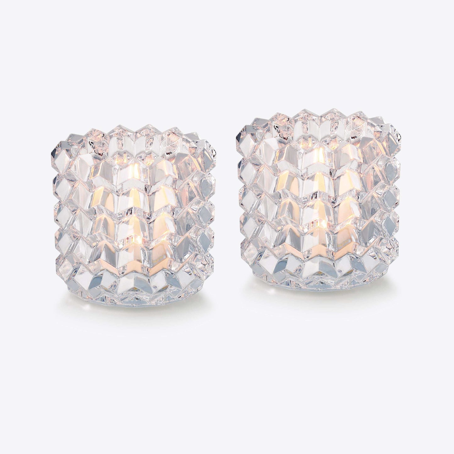 Baccarat Zig Zag Crystal Votives (Set of 2)
