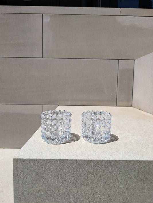 Baccarat Zig Zag (Eye II) Crystal Votives (Set of 2) Vase by Baccarat at FormFluent