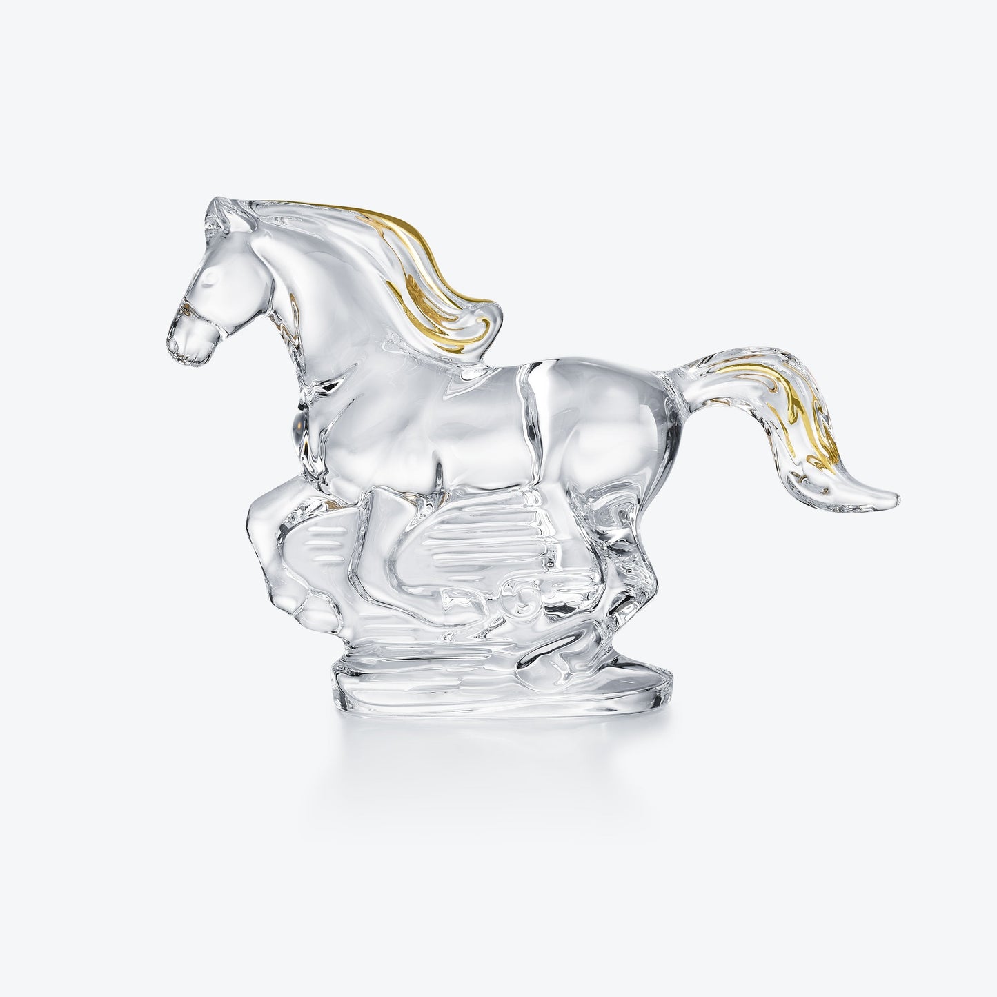 Buy Authentic Baccarat Baccarat Zodiac Horse 2026 Clear and Gold Crystal Sculpture - FormFluent Sydney Australia